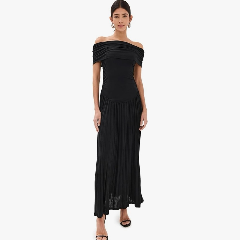 NWOT Lioness Black Field of Dreams Maxi Dress